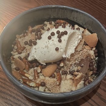 Brasero - chocolate banana budino ($14) - Latin American Near Me - Chicago, Illinois Brasero - chocolate banana budino ($14) - Latin American Near Me - Chicago, Illinois