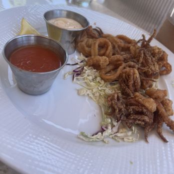 Lighthouse - Look like the food runner ate half the food or they have really small servings Crispy Calamari that wasn't crispy lol - Breakfast & Brunch Near Me - Newport Beach, California