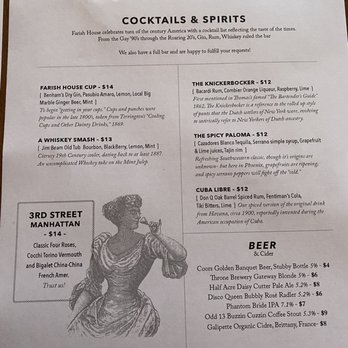The Farish House - Cocktail menu - Wine Bars Near Me - Phoenix, Arizona The Farish House - Cocktail menu - Wine Bars Near Me - Phoenix, Arizona