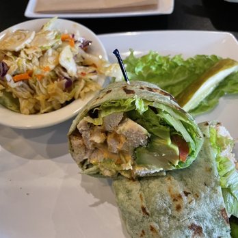 The Dillinger - Chicken With A Twist wrap with Asian coleslaw - Bars Near Me - Boulder City, Nevada