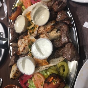 Paramount Fine Foods - Mixed BBQ platter (half portion) - Lebanese Near Me - Edmonton, Alberta