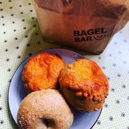 Rosemary sea salt and jalapeño cheddar bagels! Rosemary sea salt and jalapeño cheddar bagels!