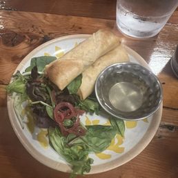 Triple Mushroom Spring Roll
