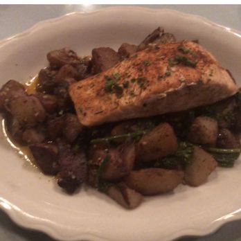 Cafe Intermezzo - Salmon with Broccolini and Roasted Potatoes - Coffee & Tea Near Me - Dunwoody, Georgia
