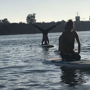 Floating Yogis - Checking out my more advanced friends :) - Paddleboarding Near Me - Carlsbad, California