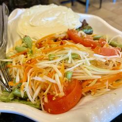 Naam Khao - Papaya salad- Thai style