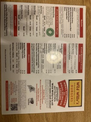 Menu photo 1 Wild Willy's Burgers Rochester, NH