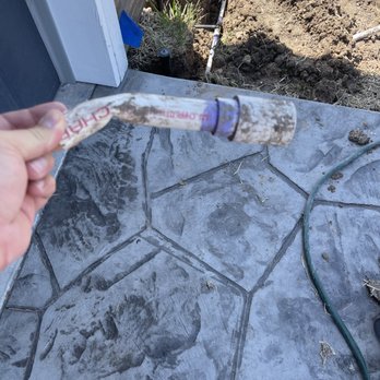 Sprinkler Systems - Crimped water line was cut out and replaced. - Irrigation Near Me - McAllen, Texas Sprinkler Systems - Crimped water line was cut out and replaced. - Irrigation Near Me - McAllen, Texas