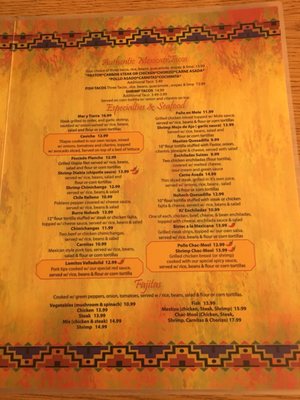 Menu photo 6 Playa Chac Mool St. Augustine, FL