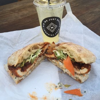Worth Takeaway - Buffalo Chicken Sandwich & Pineapple Drink - Breakfast & Brunch Near Me - Mesa, Arizona Worth Takeaway - Buffalo Chicken Sandwich & Pineapple Drink - Breakfast & Brunch Near Me - Mesa, Arizona