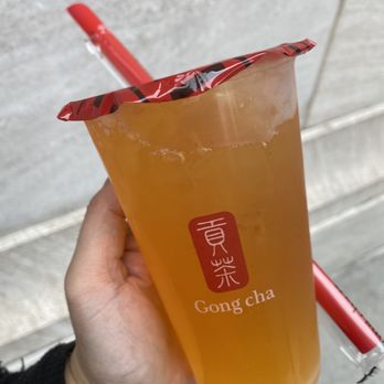 Gong Cha - Passion Fruit Green Tea - Bubble Tea Near Me - New York, New York