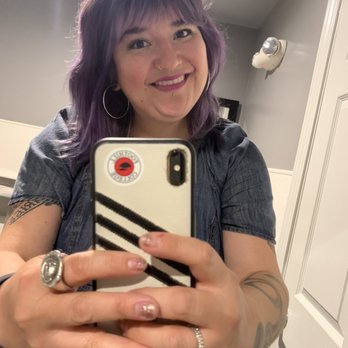 Oz a Salon - Had to do another angle without so much glare! Btw- this was in the salon bathroom cuz I could not wait to get home! - Hair Salons Near Me - San Jose, California Oz a Salon - Had to do another angle without so much glare! Btw- this was in the salon bathroom cuz I could not wait to get home! - Hair Salons Near Me - San Jose, California