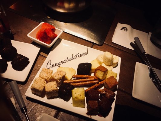 Photo of The Melting Pot - Houston - Houston, TX, US. Celebrating our upcoming wedding