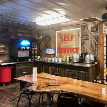 Cooper's Bar-B-Q - The ancellaries area.  Help yourself.  It is very good. I wish they had a SWEET thick sauce. - Barbeque Near Me - Christoval, Texas