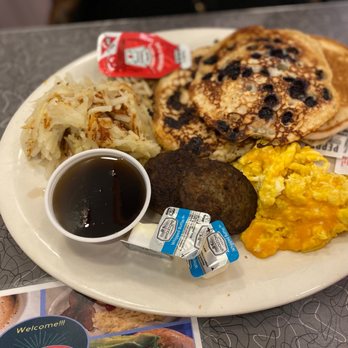 Arcade Restaurant - Blueberry Pancakes Breakfast Plate - Diners Near Me - Memphis, Tennessee Arcade Restaurant - Blueberry Pancakes Breakfast Plate - Diners Near Me - Memphis, Tennessee