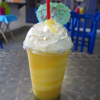 Chilly Jilly'z Bakery & Cafe - 08/11/18 Chilly Jilly’z Bakery & Café: Pineapple-Orange Dole Whip Float with Whipped Cream - Ice Cream & Frozen Yogurt Near Me - Boulder City, Nevada