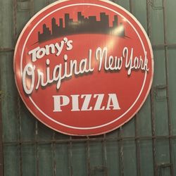 Tony's Original New York Pizza - Sign outside