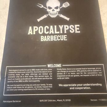Apocalypse BBQ - Food Trucks Near Me - Miami, Florida Apocalypse BBQ - Food Trucks Near Me - Miami, Florida