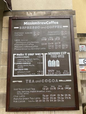 Menu photo 3 Mission Brew Coffee San Diego, CA Menu photo 3 Mission Brew Coffee San Diego, CA