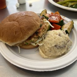 Brown Bag - Salmon Burger