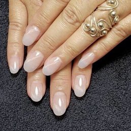 My natural looking,  not too long nails.  Love them