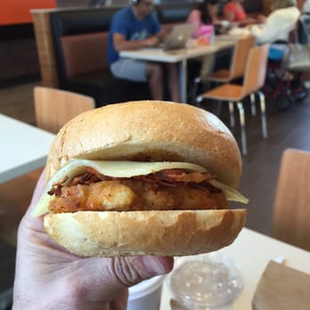 Dunkin' - It's a pretzel chicken sandwich.  Really?  Lunchin @ Dunkin? - Donuts Near Me - Laguna Hills, California