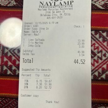 Naylamp Peruvian Restaurant - Latin American Near Me - Oklahoma City, Oklahoma Naylamp Peruvian Restaurant - Latin American Near Me - Oklahoma City, Oklahoma