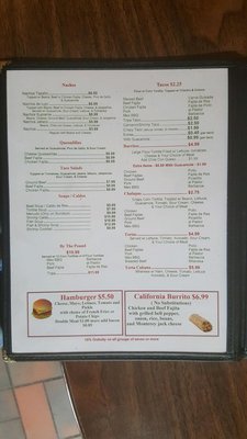 Menu photo 5 Guadalajara Taqueria Cisco, TX