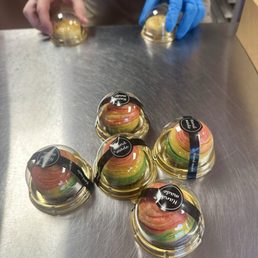 Thousand layered rainbow mooncakes Thousand layered rainbow mooncakes