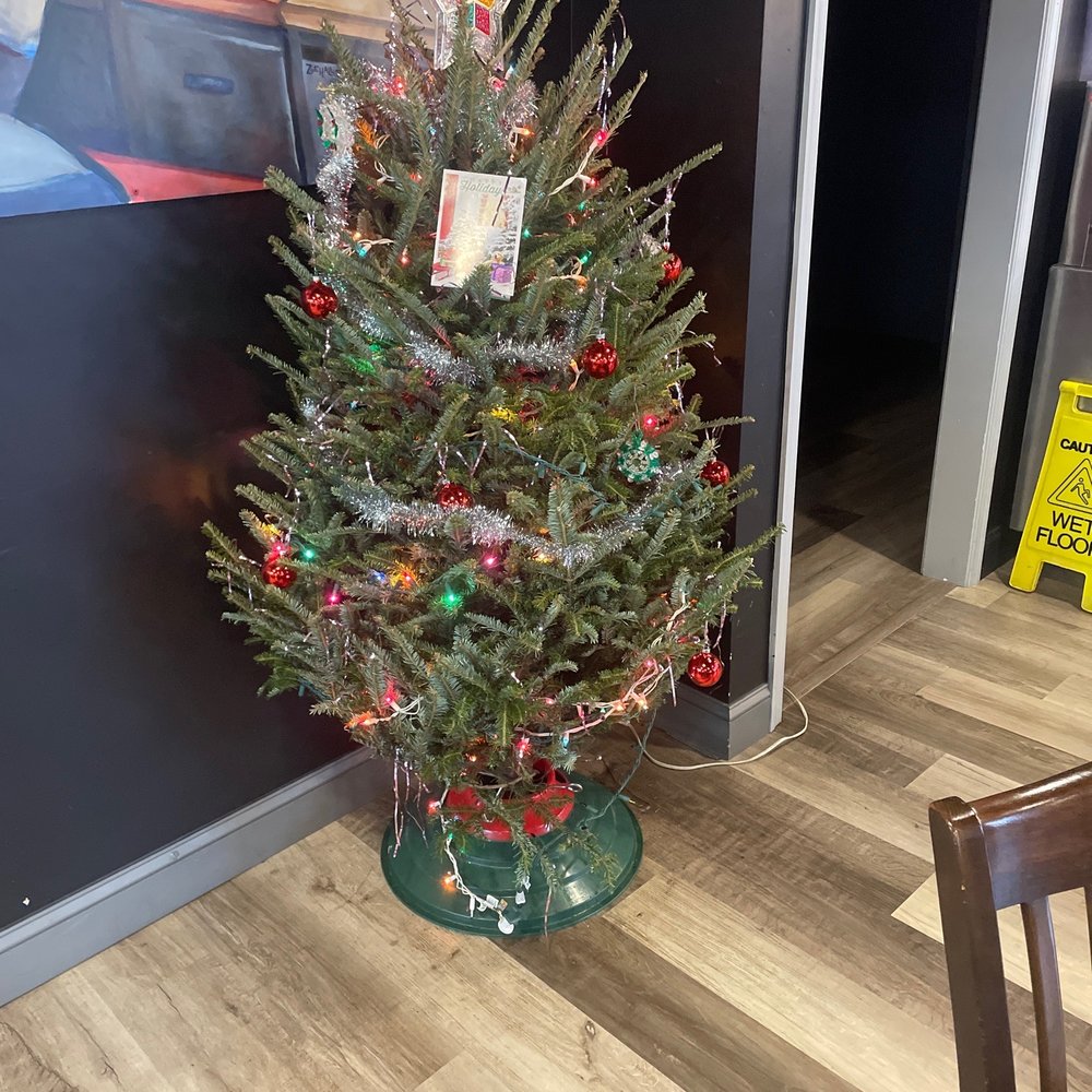 Potomac Farm Market - a small christmas tree in a green vase - Farmers Market Near Me - Potomac, Maryland Potomac Farm Market - a small christmas tree in a green vase - Farmers Market Near Me - Potomac, Maryland