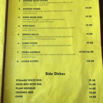 Thai Crom - Menu - Thai Near Me - Cromwell, OTA