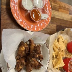 Artisan Grill - Cajun rub wings w Buffalo on the side
