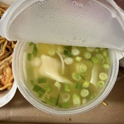 Pagoda - Wong Tong soup with bean sprouts and chives
