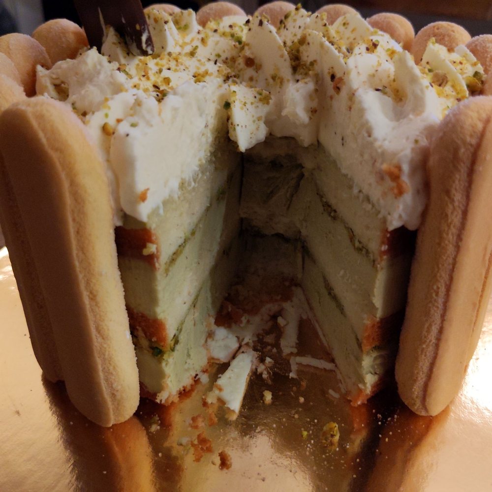 Marvel Cake - Cake isn't as good as I thought. Middle later were frozen and cake portion is dry. The only part that is good for 1 star is cream. - Bakeries Near Me - Campbell, California