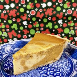 Pumpkin Custard pie slice