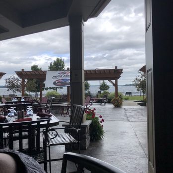 Seaway Grille - Dining patio with view of St. Lawrence River - New American Near Me - Clayton, New York