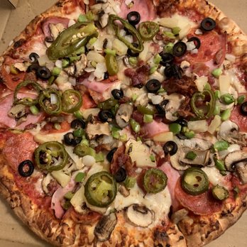 American Pizza - The Patriot Pizza without tomatoes, sausage, or ground beef - Pizza Near Me - Highland, California American Pizza - The Patriot Pizza without tomatoes, sausage, or ground beef - Pizza Near Me - Highland, California
