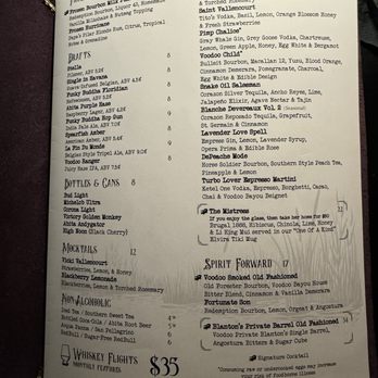 Voodoo Bayou - Menu - Cocktail Bars Near Me - Orlando, Florida
