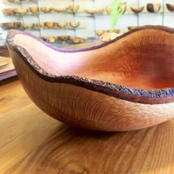 L Zeidman Gallery - Macadamia Nut Bowl; Natural Edge