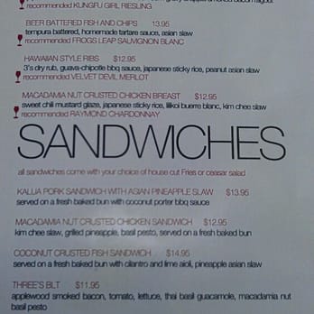 Three's Bar & Grill - Asian Fusion Near Me - Kihei, Hawaii