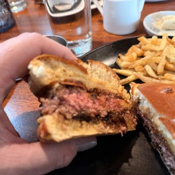 Main Deck - A very delicious and juicy MD Burger - New American Near Me - Penn Yan, New York