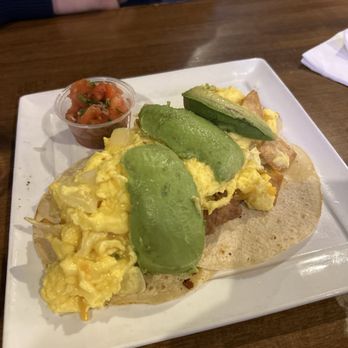 Cafe Nola - Migas (tortilla, egg, beans, avocado, onions, peppers, salsa) - Coffee & Tea Near Me - Frederick, Maryland Cafe Nola - Migas (tortilla, egg, beans, avocado, onions, peppers, salsa) - Coffee & Tea Near Me - Frederick, Maryland