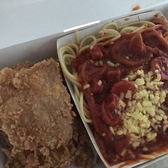 Jollibee - Spaghetti with 1 Pc Chickenjoy - Fast Food Near Me - Anaheim, California