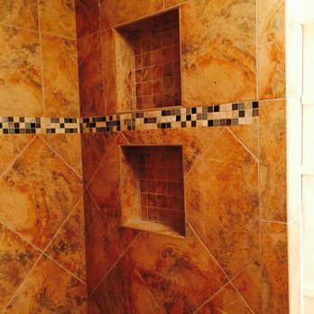 Creative Tile Settings - Walk in shower with stacked nitches! - Tiling Near Me Creative Tile Settings - Walk in shower with stacked nitches! - Tiling Near Me