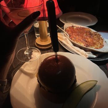 Monkey Bar - Double Cheeseburger and Truffle Mac & Cheese - American Near Me - New York, New York Monkey Bar - Double Cheeseburger and Truffle Mac & Cheese - American Near Me - New York, New York