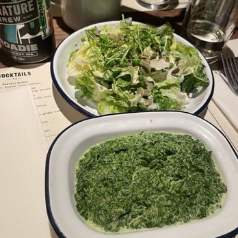 Flat Iron - Salad and spinach - Steakhouses Near Me - London, XGL Flat Iron - Salad and spinach - Steakhouses Near Me - London, XGL