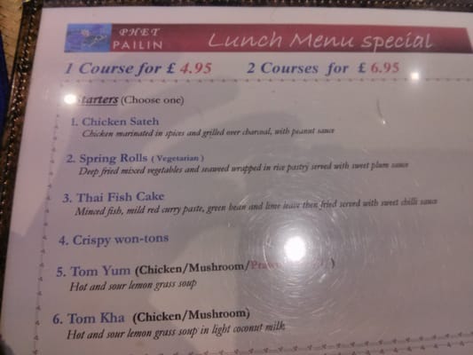 Menu photo 2 Phetpailin Manchester, XGM