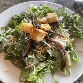 Blue Pointe Oyster Bar and Seafood Grill - Caesar Salad with anchovies - Seafood Near Me - Fort Myers, Florida