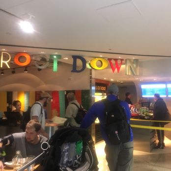Root Down DIA - It's a busy place!! - New American Near Me - Denver, Colorado