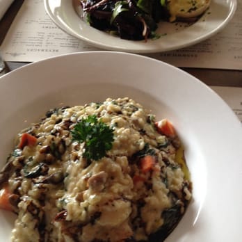 Maison Harlem - Mushroom Risotto and Eggs Benedict - French Near Me - New York, New York Maison Harlem - Mushroom Risotto and Eggs Benedict - French Near Me - New York, New York